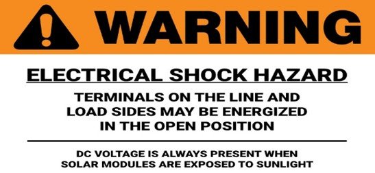 Safety precautions for I-V curve testing of solar PV systems